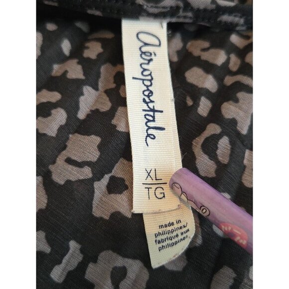 Aeropostale animal print tank top Size XL Adjustable Straps - Picture 5 of 7